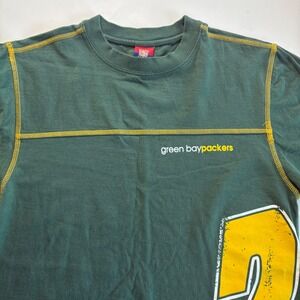 Vintage Y2K Reebok‎ NFL Green Bay Packers Gridiron Oversized Classic Tee Medium